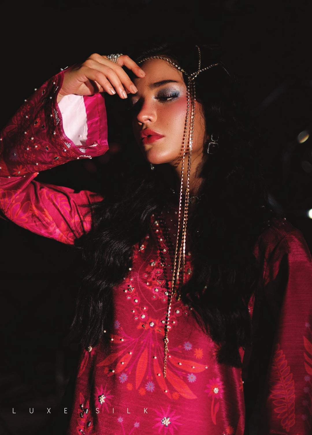 Luxe by Rang Rasiya Unstitched Printed Raw Silk 3 Piece Suit RR26ULS Soie - Festive Collection
