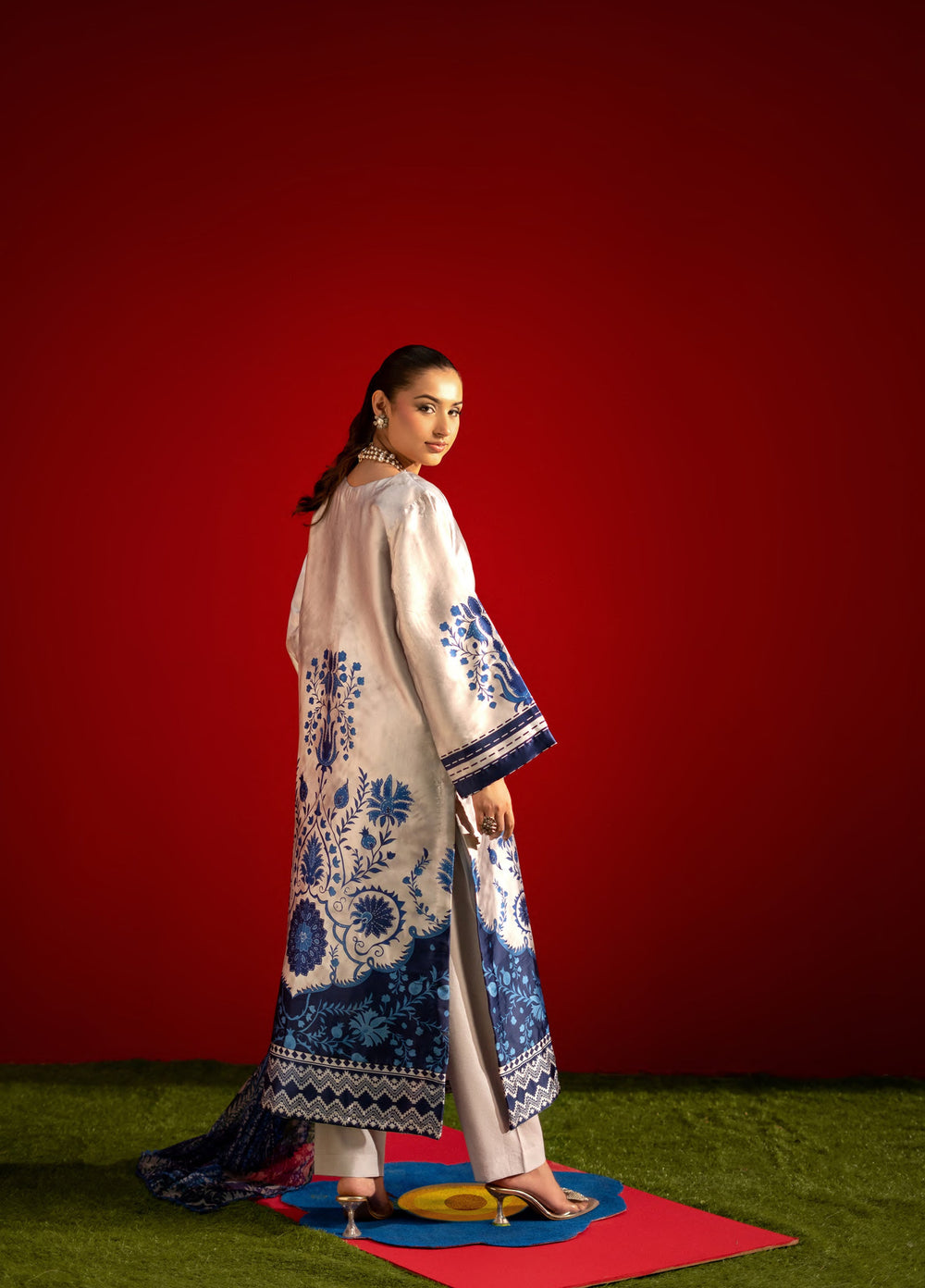 Marine by Rashid Textiles Unstitched Printed Luxury Silk 3 Piece Suit RT26USM D-3909 - Winter Collection