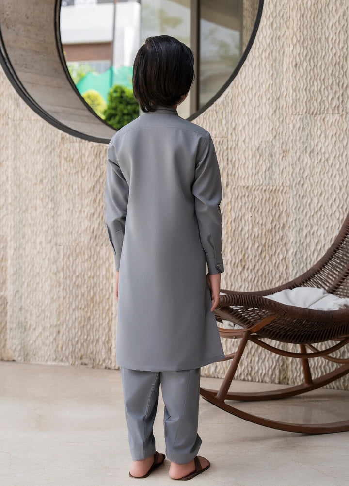 Buraq Boys RTW Solids Wash N Wear Kurta Shalwar Suit faraz Casual Collection