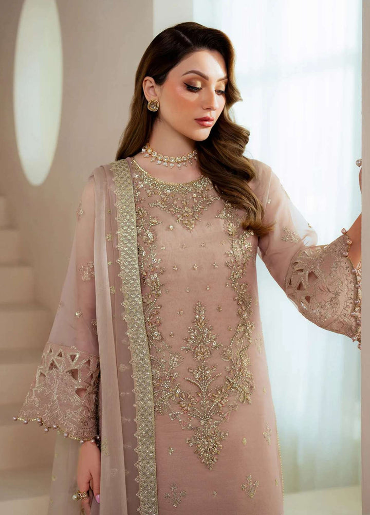 Alizeh Fashion Unstitched Embroidered Chiffon 3 Piece Suit AF26UCF AF-BHM-4043-Jade - Festive Collection