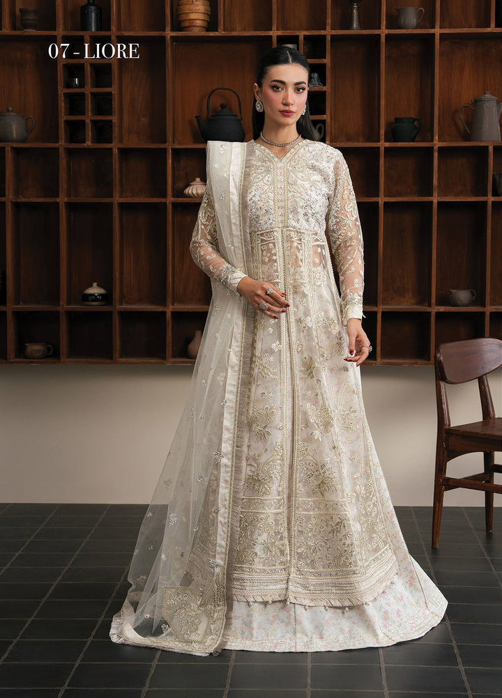 Kalani by Xenia Formals Unstitched Embroidered Net 3 Piece Suit XE26UKW 07-Liore - Wedding Collection