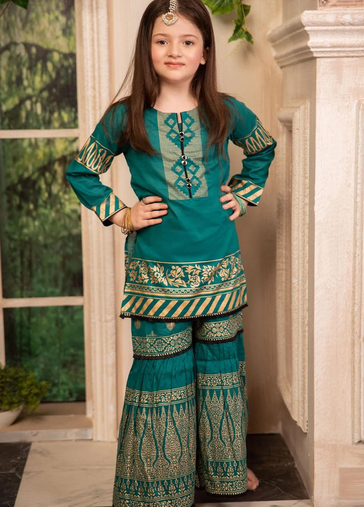 Garnet Clothing Cotton Fancy 2 Piece Suit for Girls -  LITTLE ANGEL