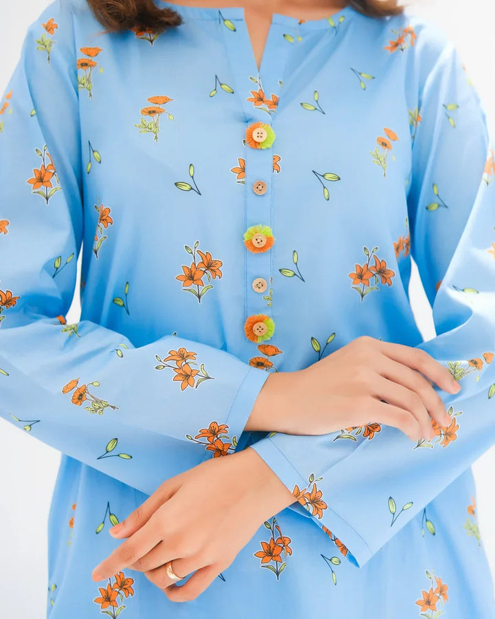 Dhaga Women Pret Printed 2 Piece Lawn Matching Separate FW24DSP007 - Summer Collection