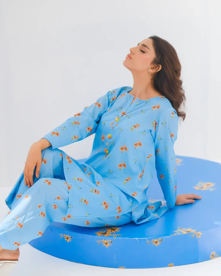 Dhaga Women Pret Printed 2 Piece Lawn Matching Separate FW24DSP007 - Summer Collection