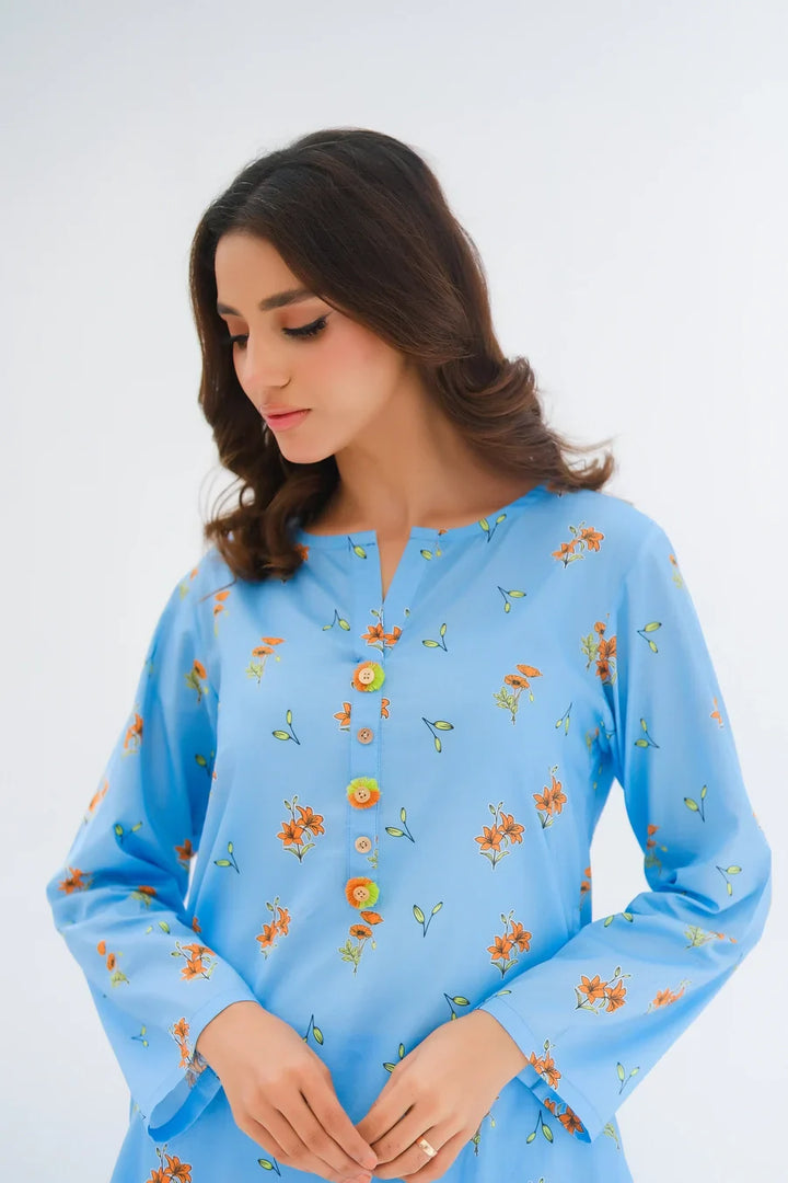 Dhaga Women Pret Printed 2 Piece Lawn Matching Separate FW24DSP007 - Summer Collection