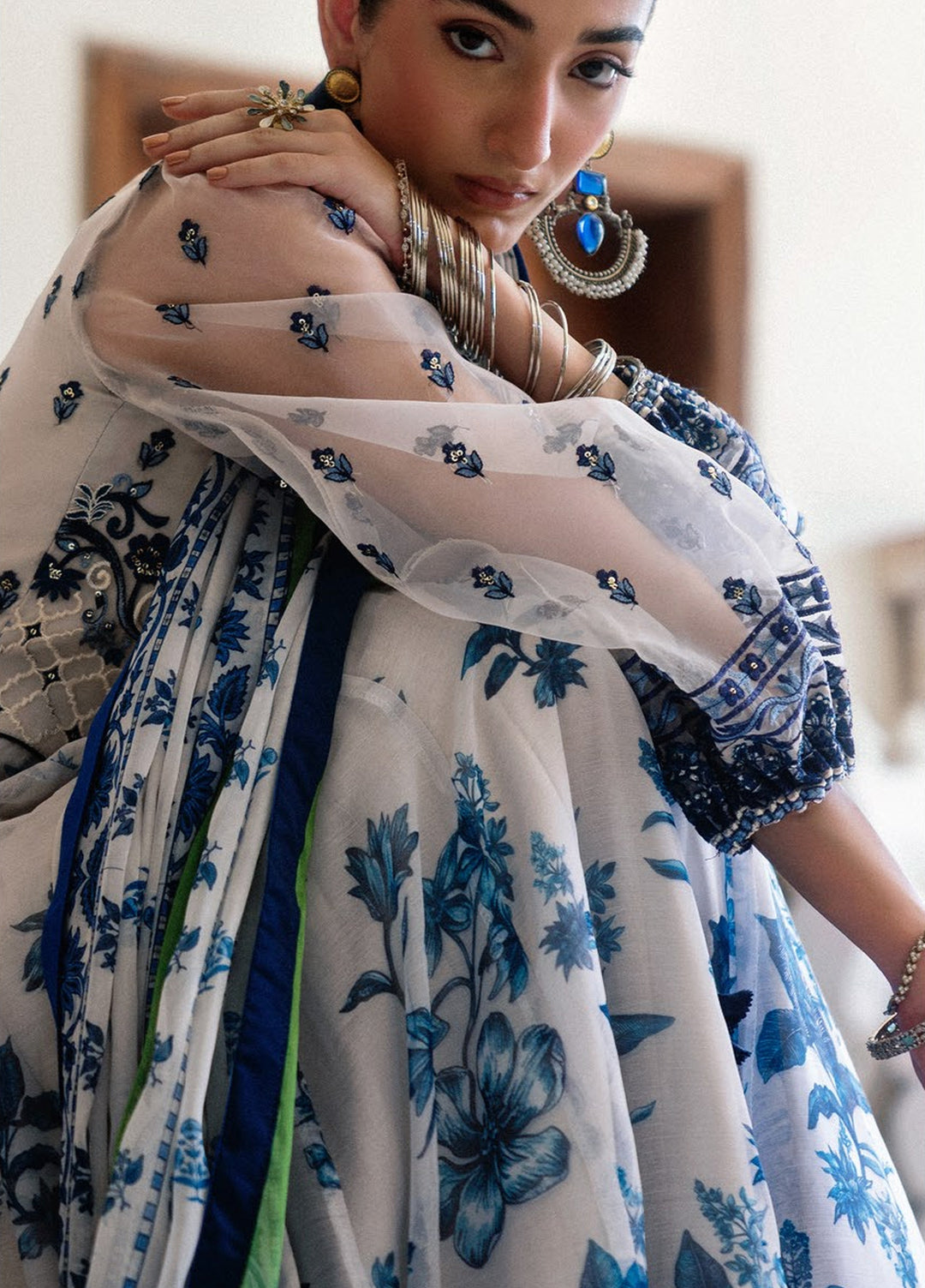 Lady Aik by AIK Atelier Unstitched Embroidered Organza 3 Piece Suit AIK26ULA 05 - Festive Collection