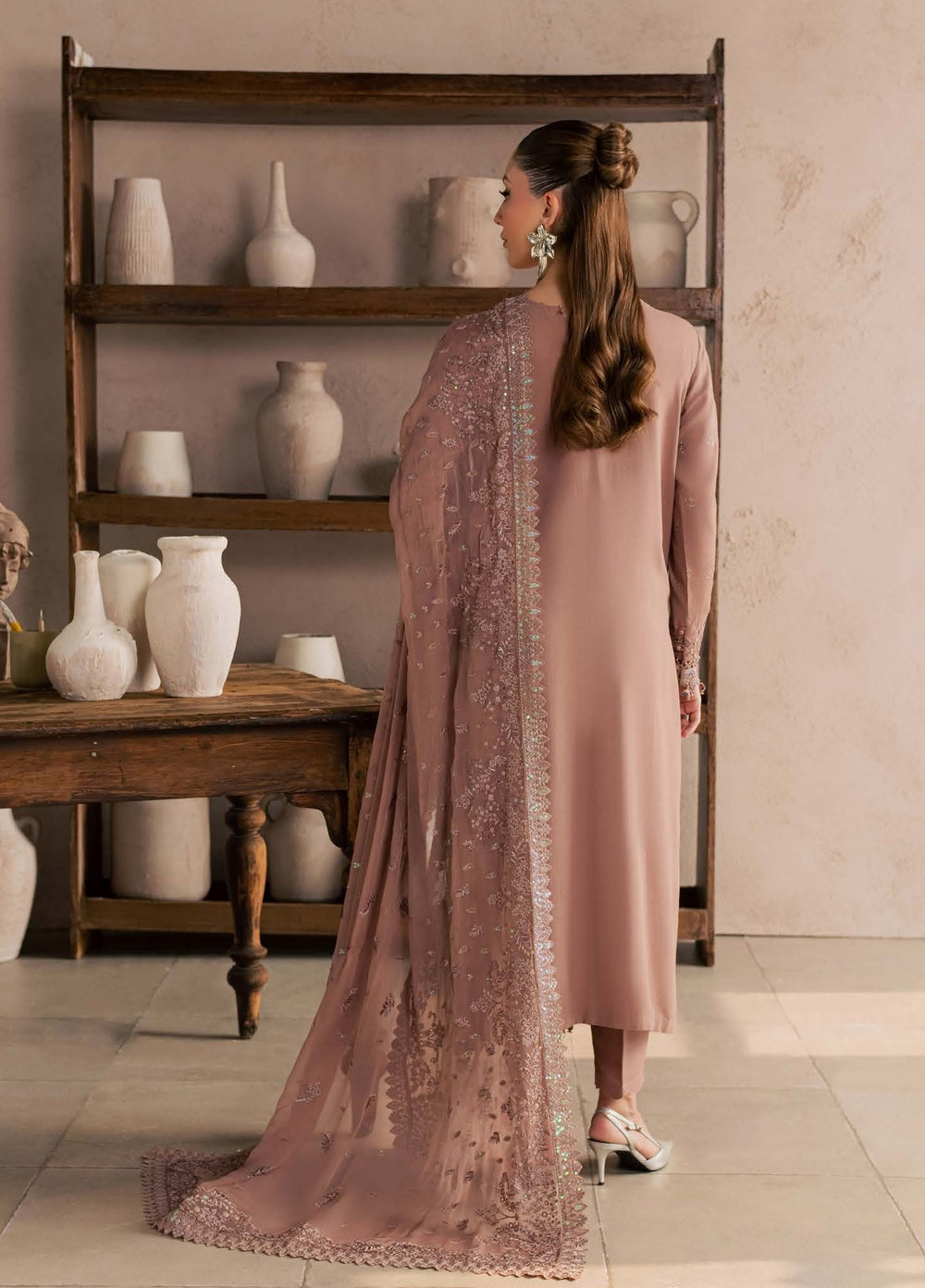 Nureh Unstitched Embroidered Karandi 3 Piece Suit NU26UKE NE-273 - Festive Collection