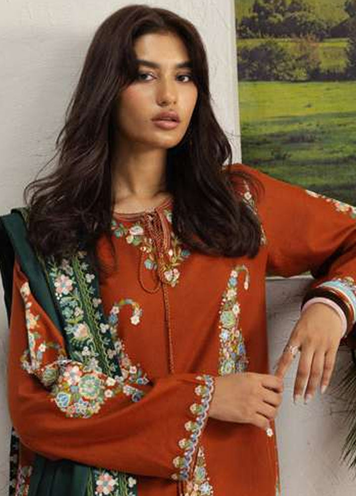 Coco by Zara Shahjahan Unstitched Khaddar 3 Piece Suit CZS26UKW SHIREEN 6B - Winter Collection