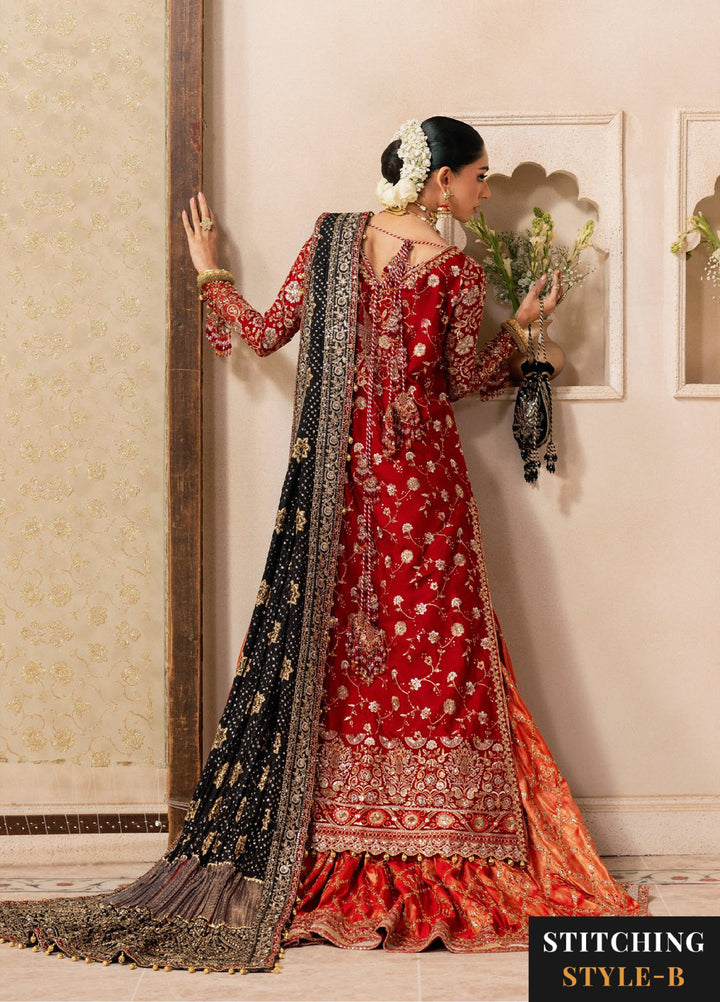 AIK Atelier Unstitched Embroidered Medium Silk 3 Piece Suit AIK26UAW D-08 - Wedding Collection