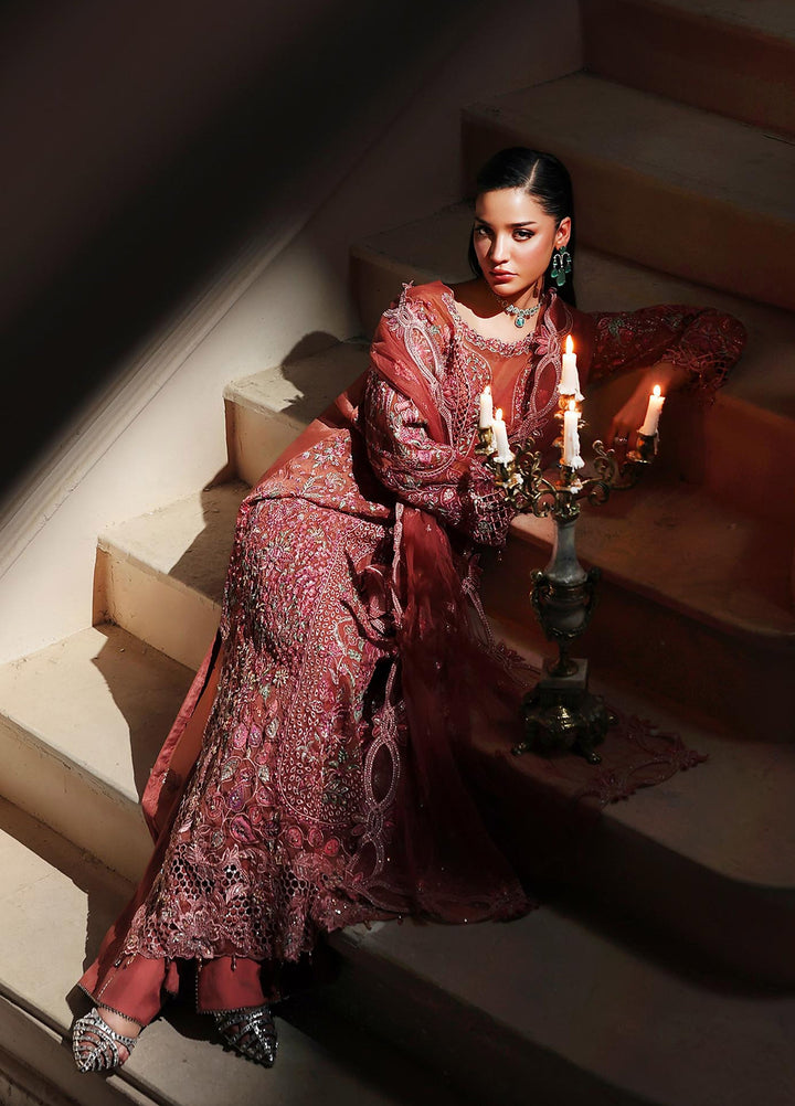 Sage by Rajbari Unstitched Embroidered Organza 4 Piece Suit RB26SW Amely 08 - Wedding Collection