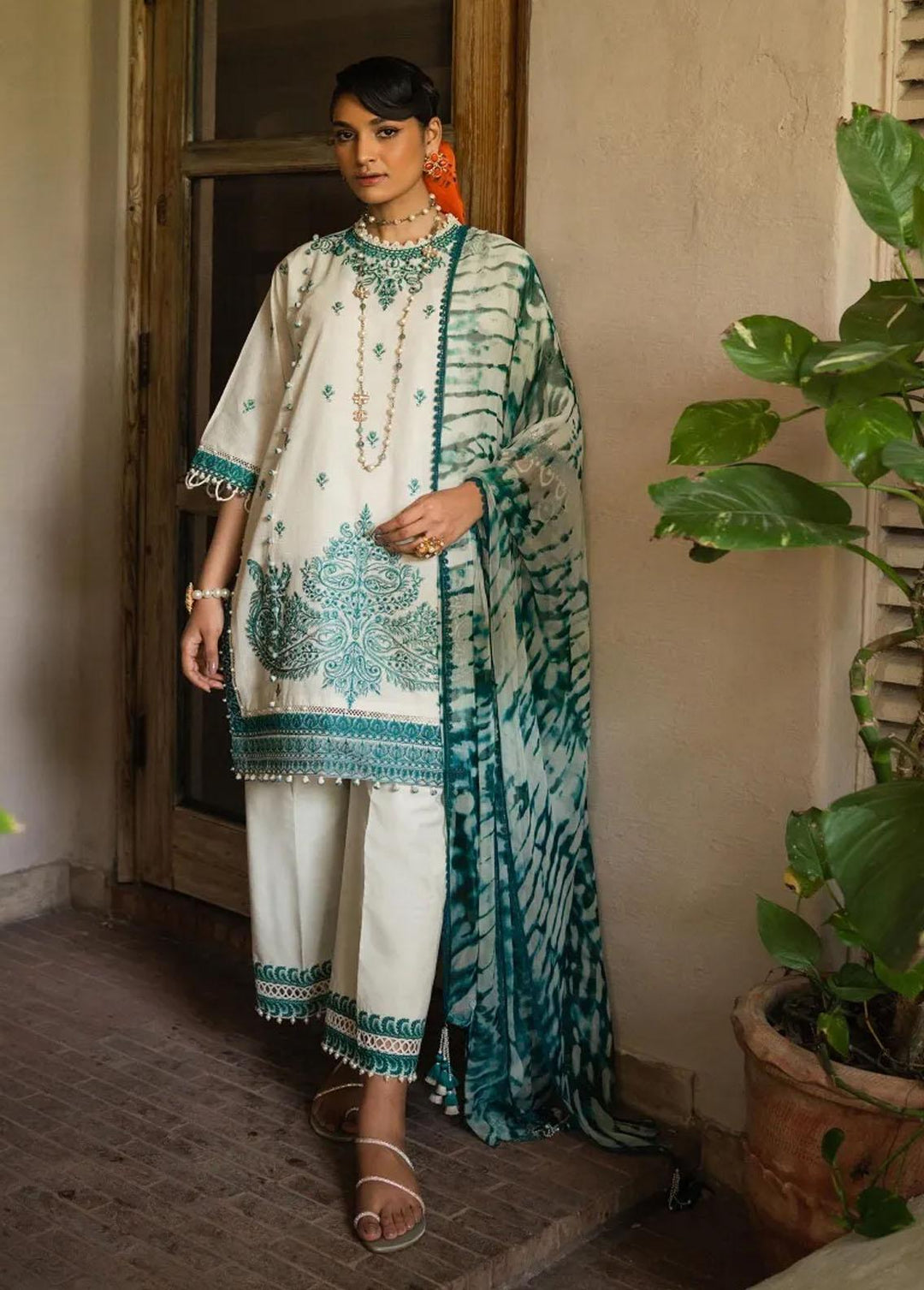 Muzlin By Sana Safinaz Embroidered Lawn Suits Unstitched 3 Piece SS23MZ 17A - Summer Collection