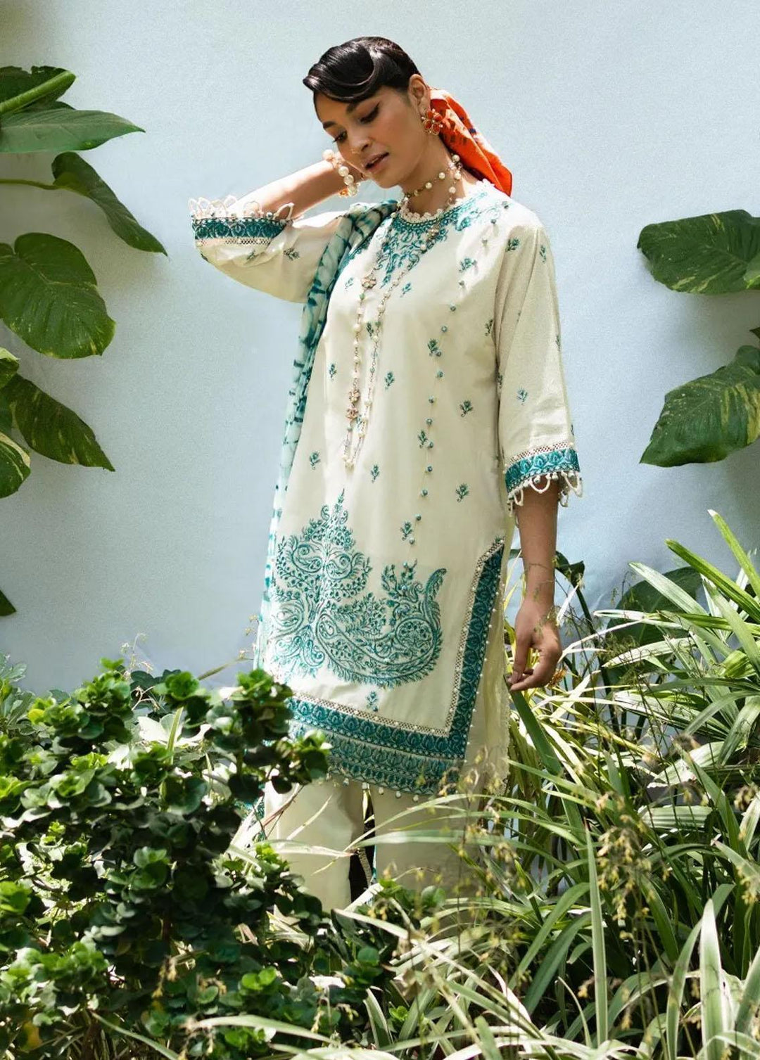 Muzlin By Sana Safinaz Embroidered Lawn Suits Unstitched 3 Piece SS23MZ 17A - Summer Collection
