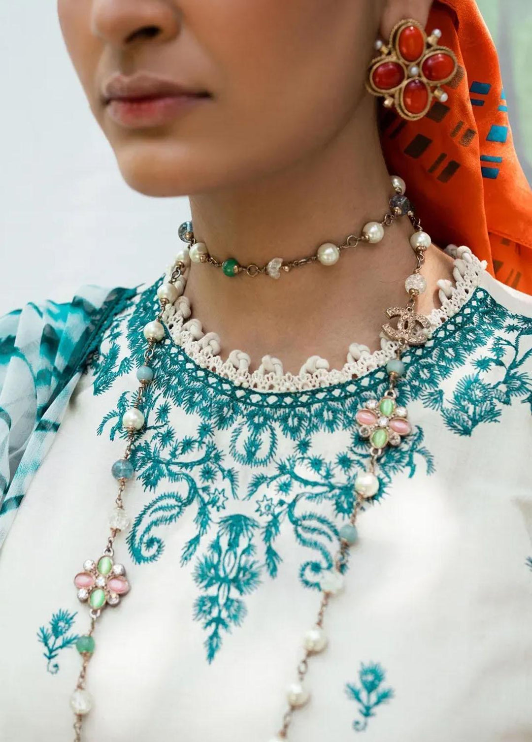 Muzlin By Sana Safinaz Embroidered Lawn Suits Unstitched 3 Piece SS23MZ 17A - Summer Collection