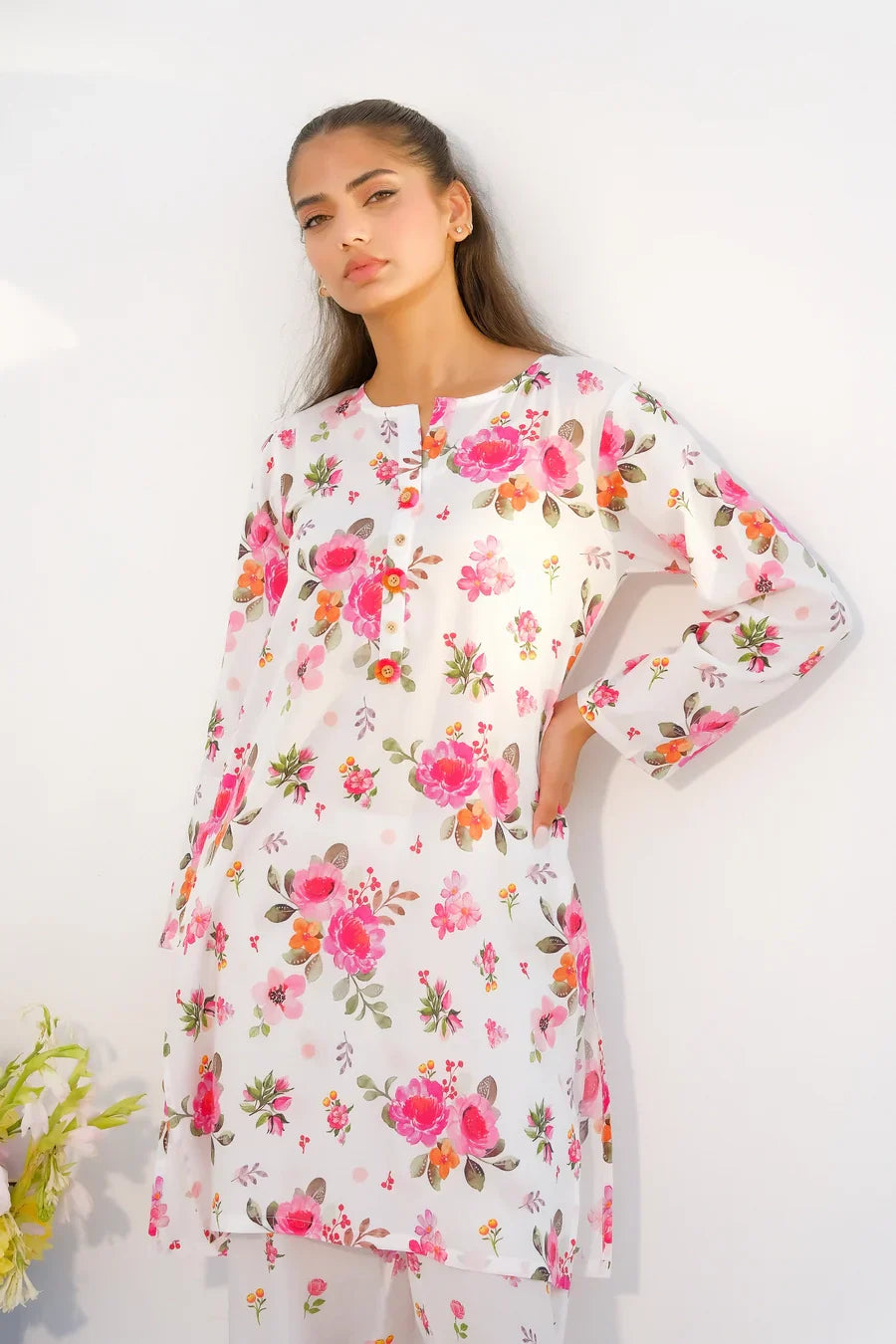 Dhaga Women Pret Printed 2 Piece Lawn Matching Separate FW24DSP008 - Summer Collection