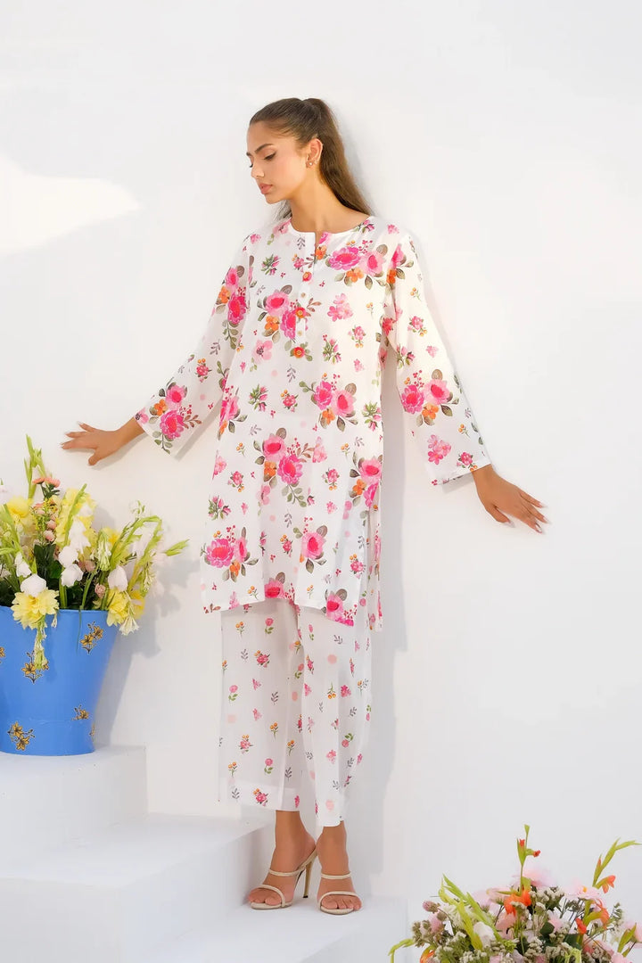 Dhaga Women Pret Printed 2 Piece Lawn Matching Separate FW24DSP008 - Summer Collection