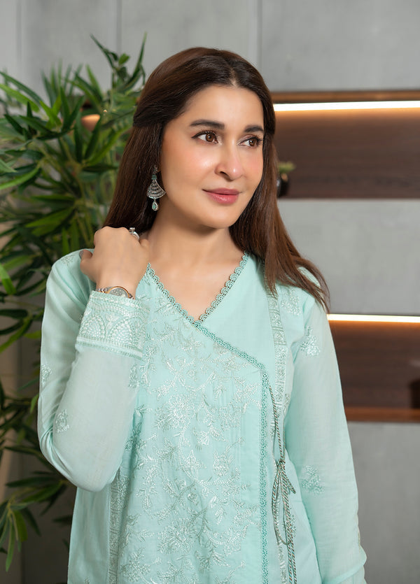 Sera by Sahane Pret Embroidered Lawn 3 Piece Suit CT-11002 Lobelia - Festive Collection