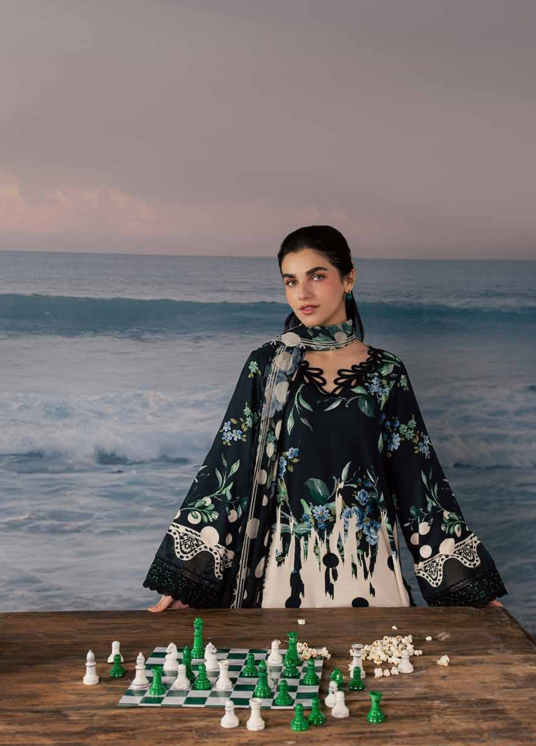 Daily Delights by Nureh Unstitched Embroidered Viscose Slub 3 Piece Suit NU26UDD DD-39 - Casual Collection