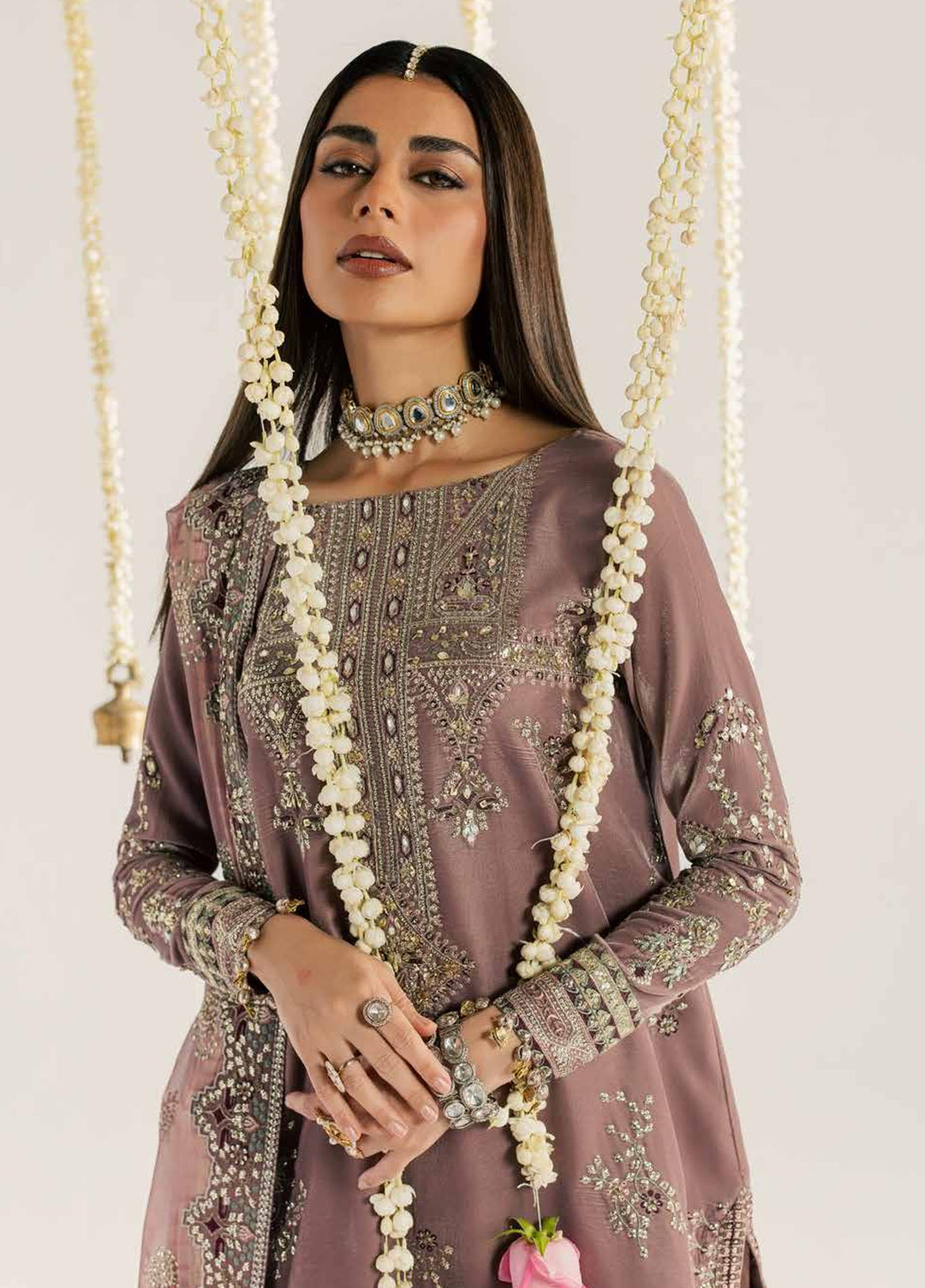 Maya by Nureh Unstitched Embroidered Velvet 3 Piece Suit NU26UMV NW-135 - Wedding Collection