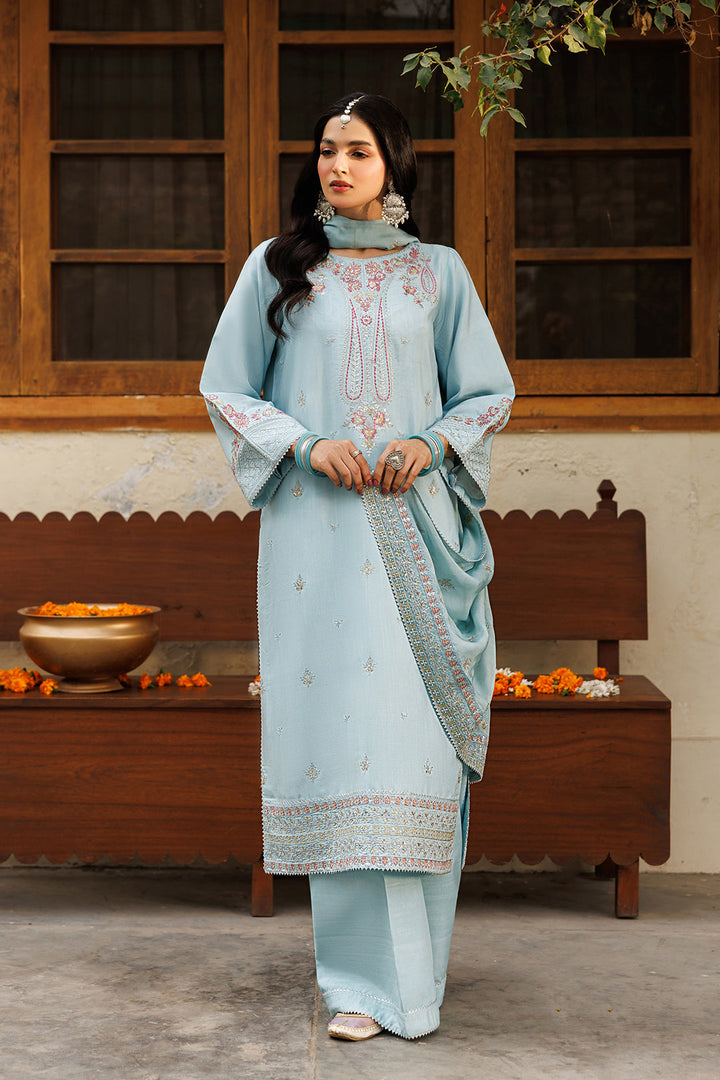 Noore Eid by Panache Women RTW Embroidered Raw Silk 3 Piece Suit Jahanaraa - Eid Collection