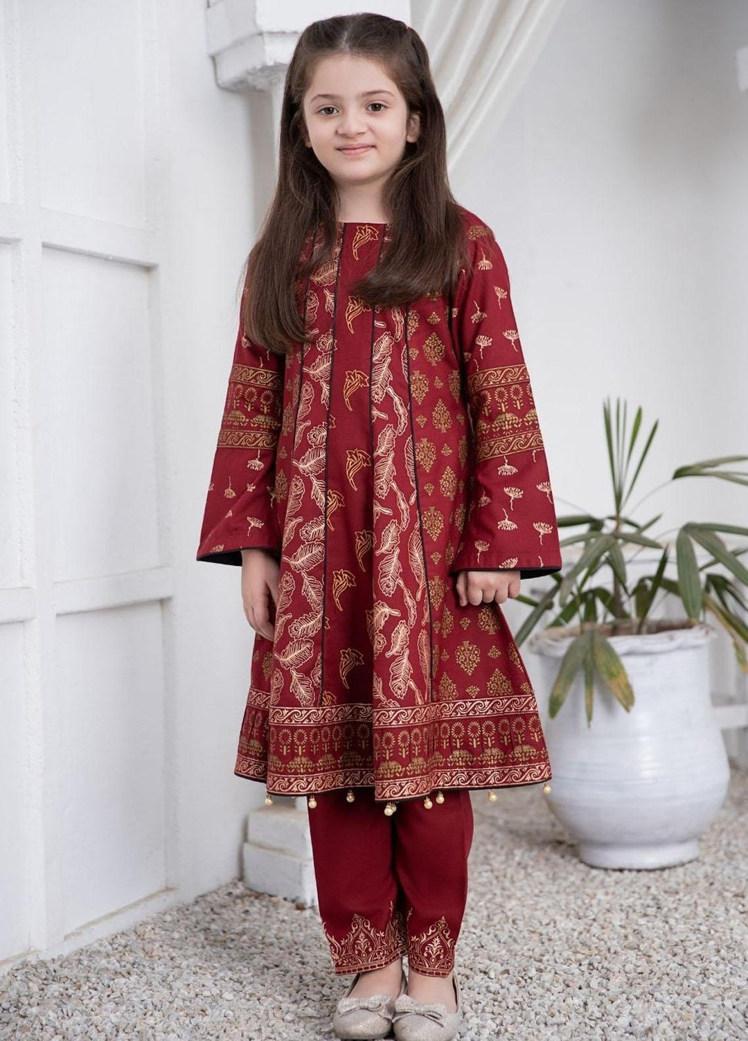 Garnet Clothing Cotton Fancy 2 Piece Suit for Girls -  MISS OVERDRESSED