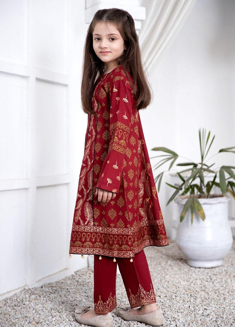Garnet Clothing Cotton Fancy 2 Piece Suit for Girls -  MISS OVERDRESSED