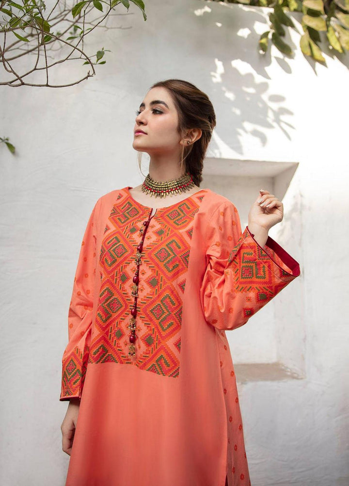 Garnet Clothing Screen Printed Lawn Stitched 3 Piece Suit MAHENUR