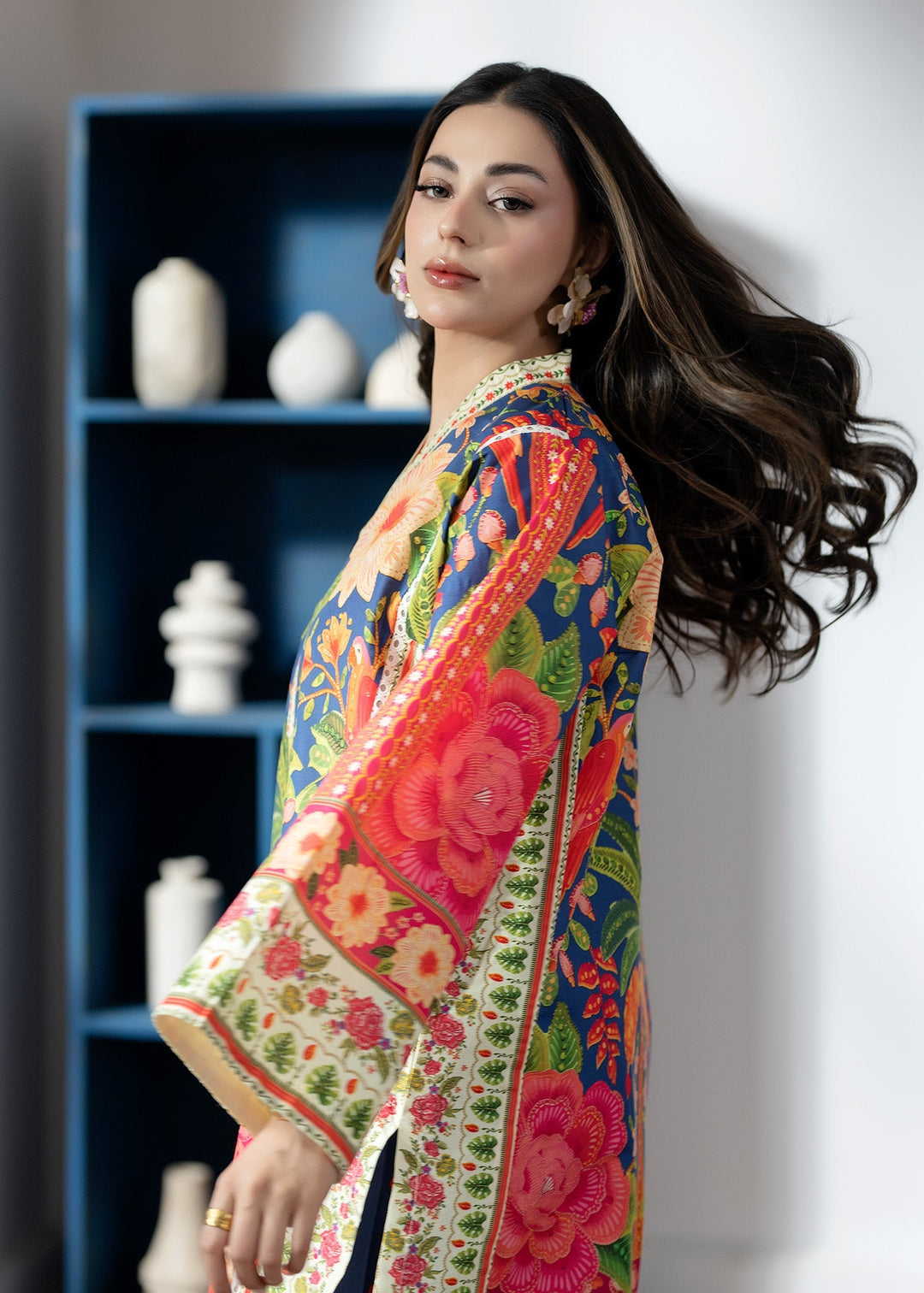 Pretfection by Meerak Printed Silk 2 Piece Suit Co-Ord Sets-08 - Casual Collection