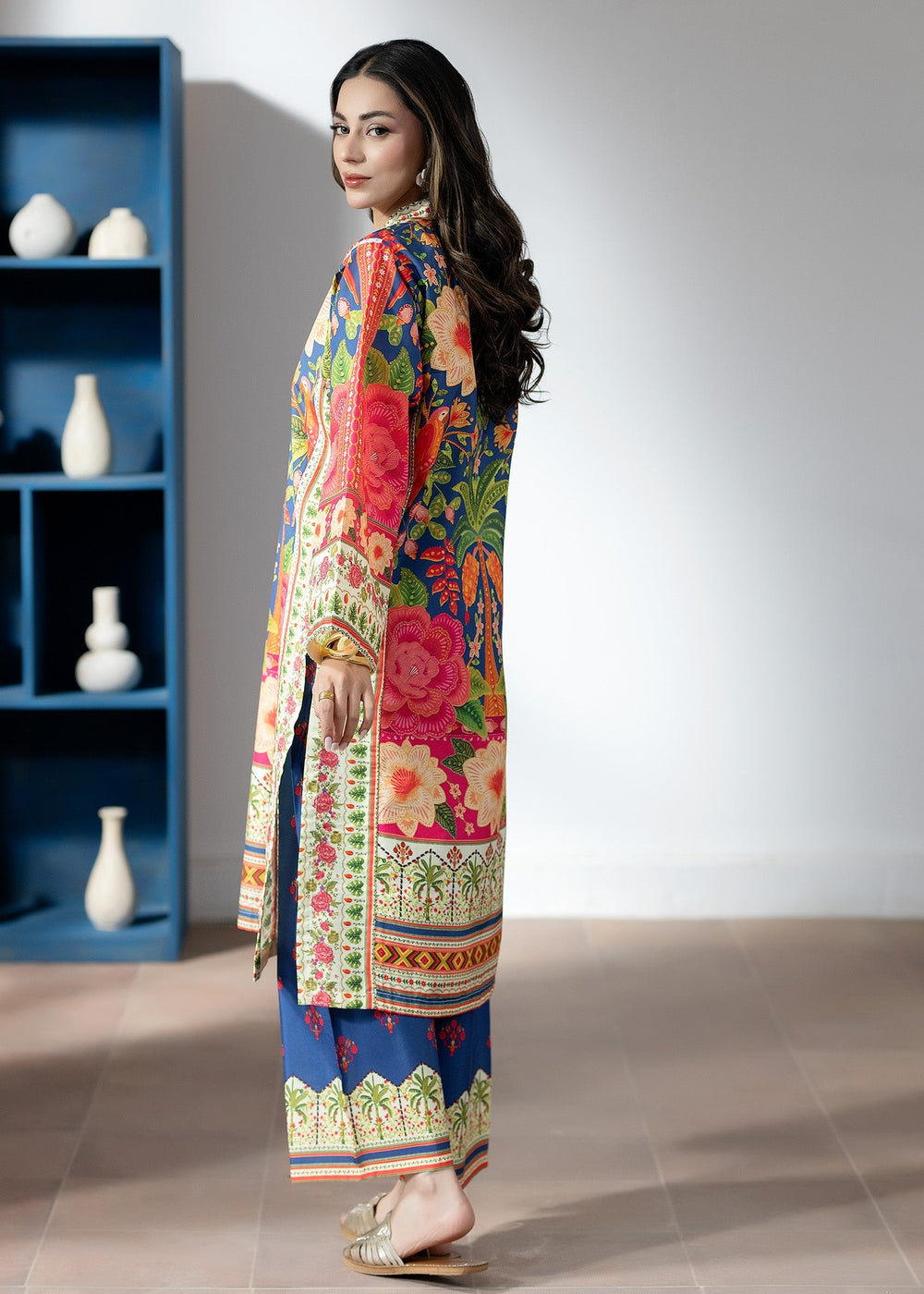 Pretfection by Meerak Printed Silk 2 Piece Suit Co-Ord Sets-08 - Casual Collection