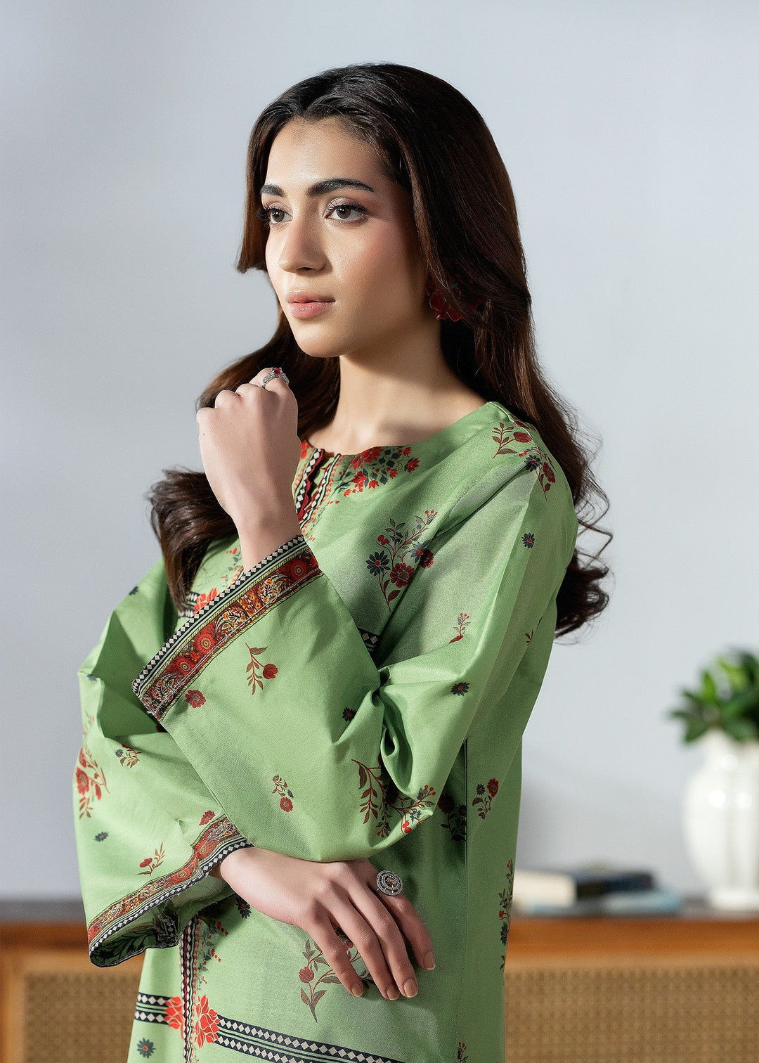 Pretfection by Meerak Printed Silk 2 Piece Suit Co-Ord Sets-04 - Casual Collection
