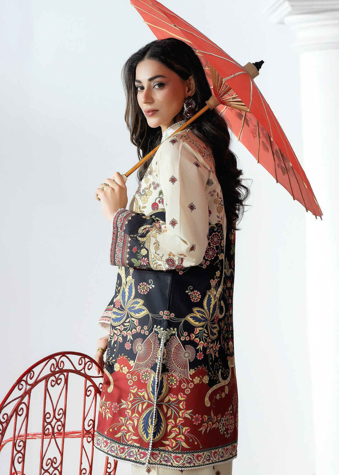 Pretfection by Meerak Printed Silk 2 Piece Suit Co-Ord Sets-05 - Casual Collection