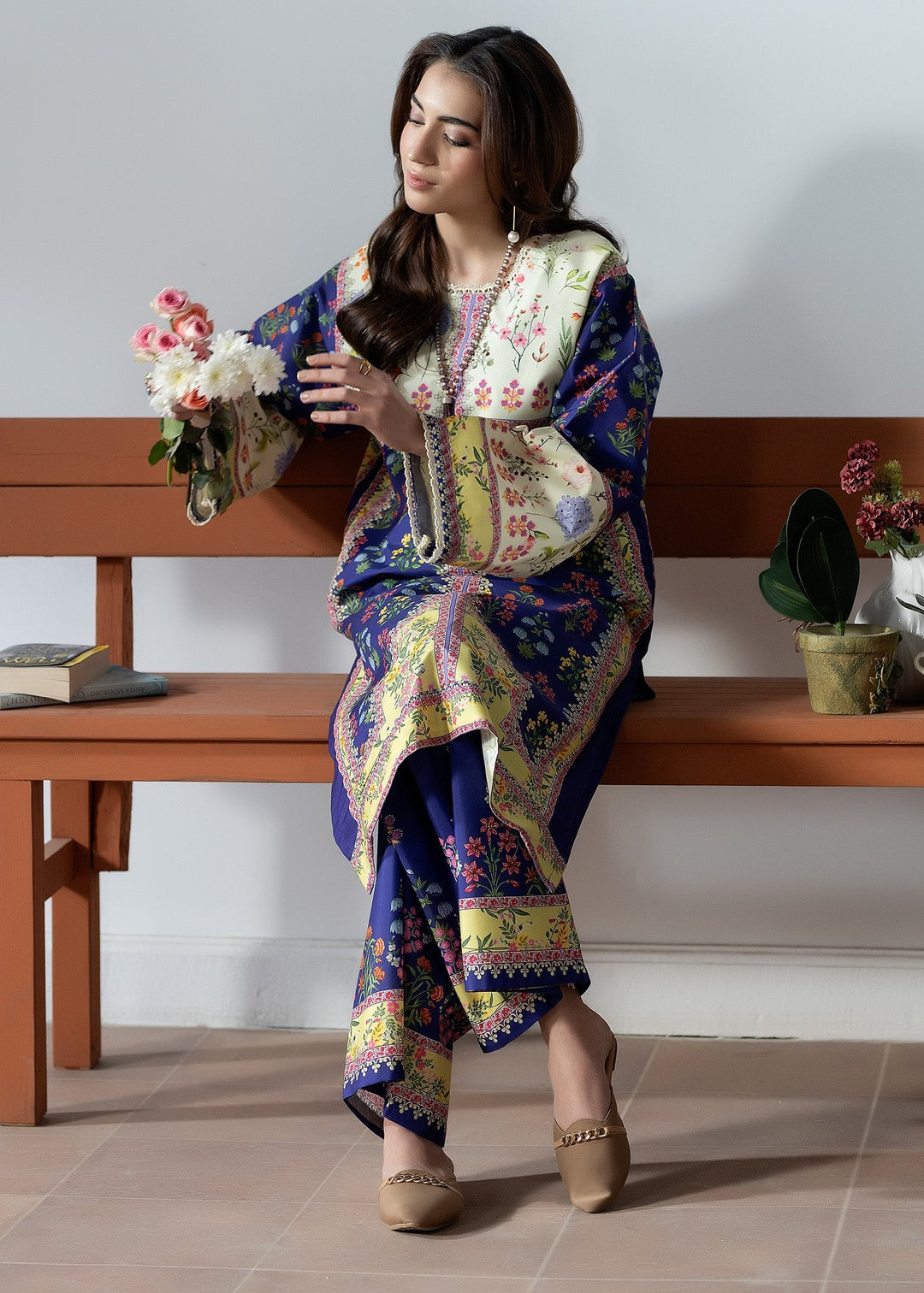 Pretfection by Meerak Printed Silk 2 Piece Suit Co-Ord Sets-09 - Casual Collection