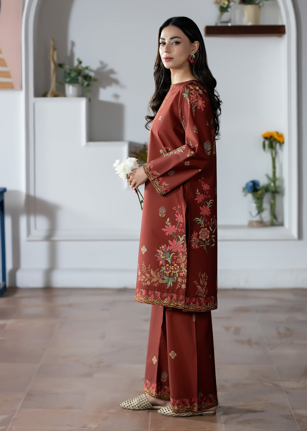 Pretfection by Meerak Printed Silk 2 Piece Suit Co-Ord Sets-10 - Casual Collection