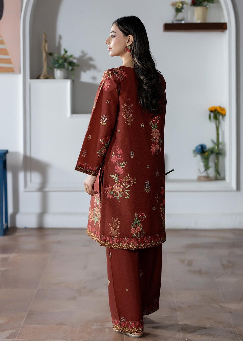 Pretfection by Meerak Printed Silk 2 Piece Suit Co-Ord Sets-10 - Casual Collection