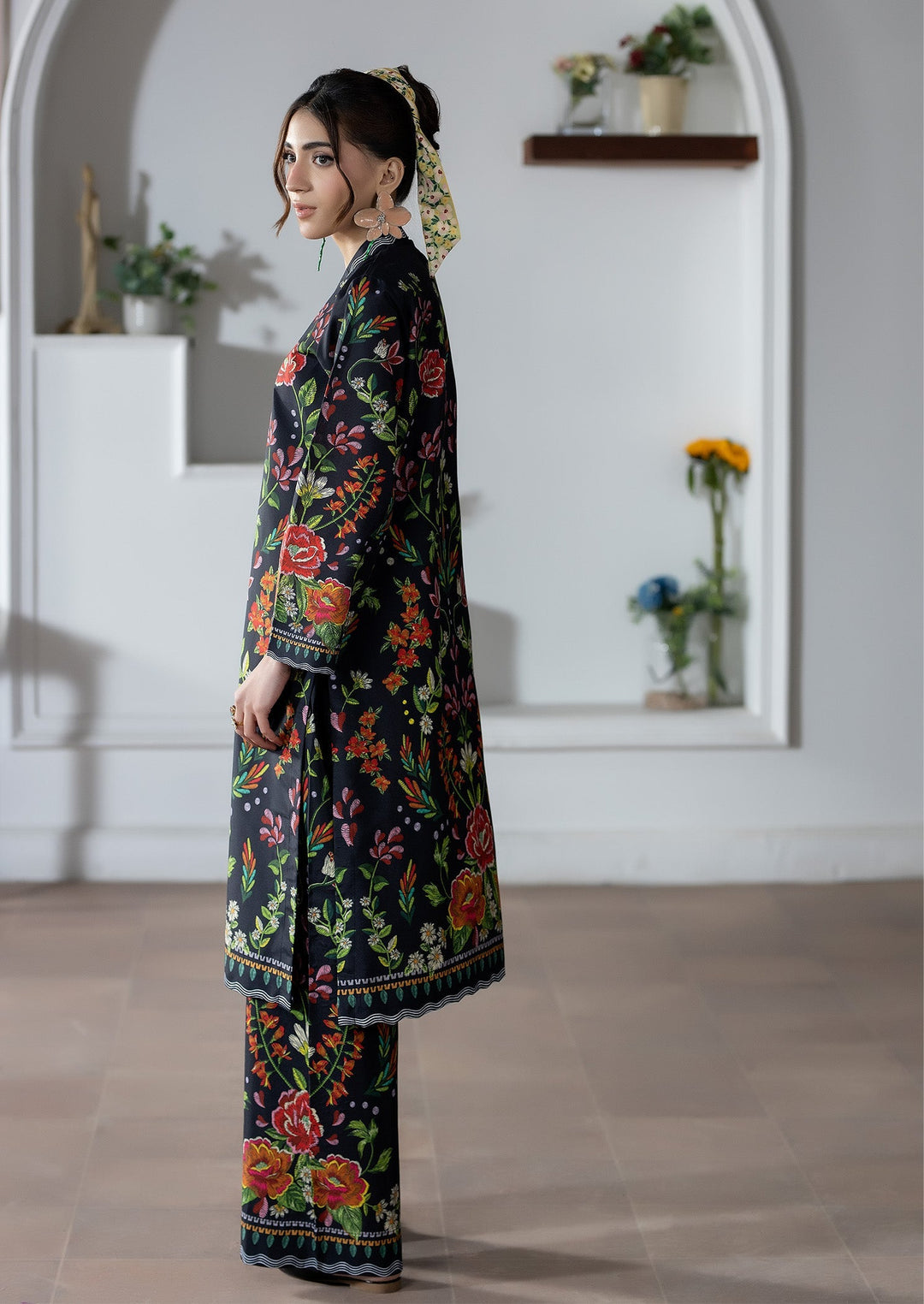 Pretfection by Meerak Printed Silk 2 Piece Suit Co-Ord Sets-12 - Casual Collection