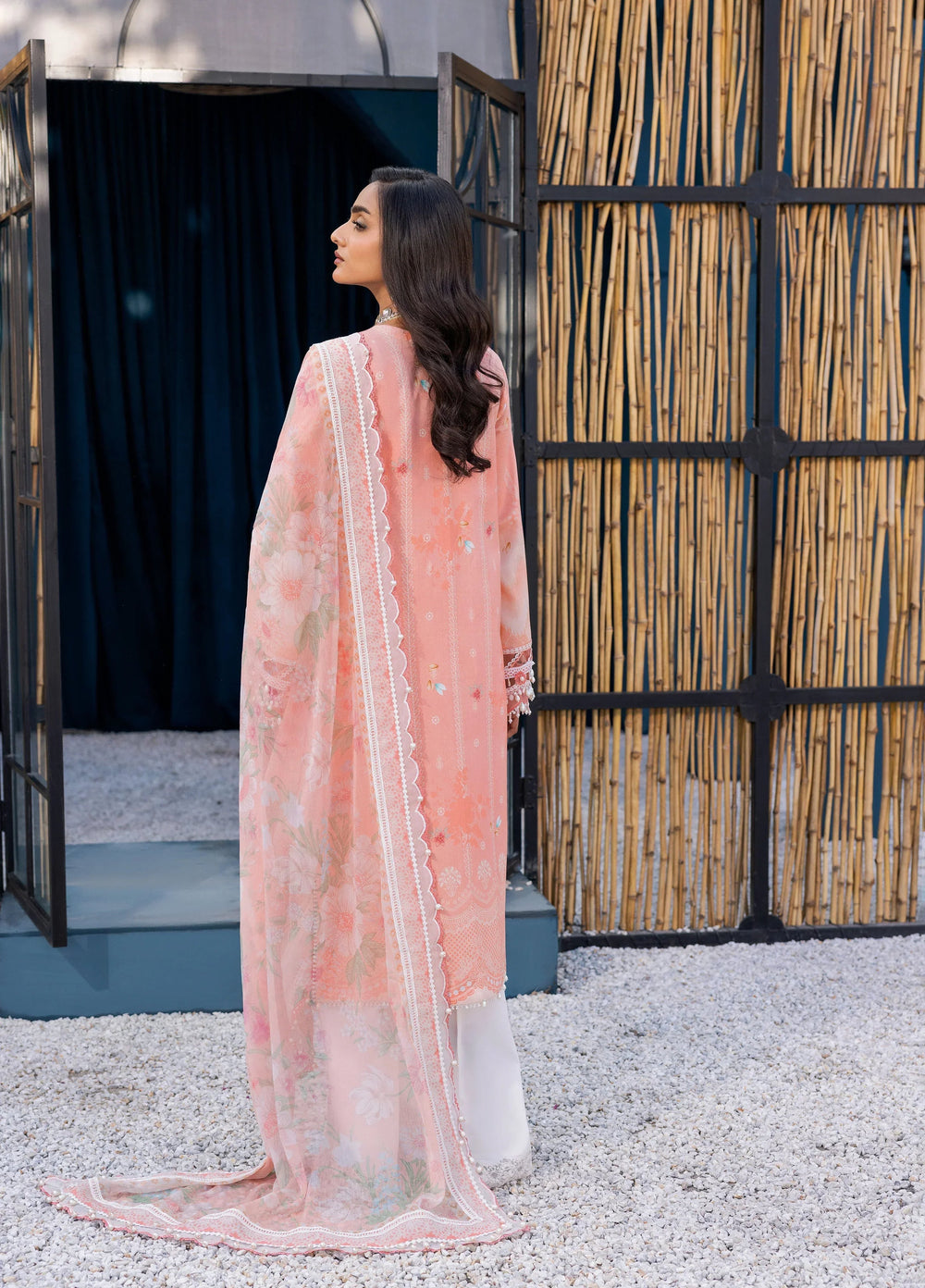 La Elise Women Unstitched Embroidered Lawn 3 Piece Suit 0000402 Aviva - Festive Collection