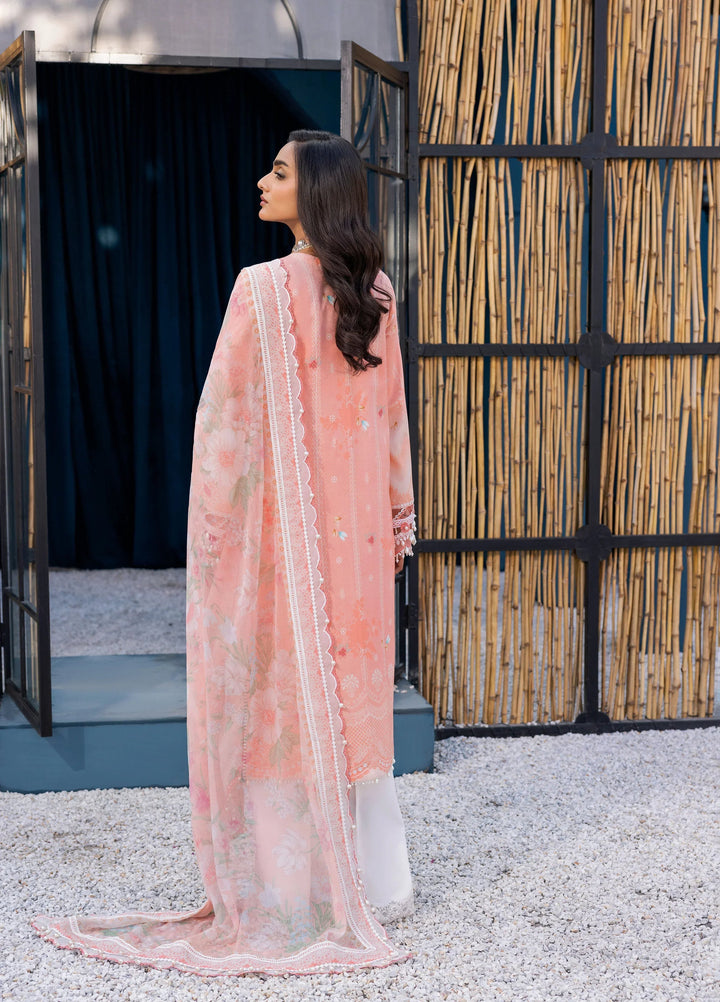 La Elise Women Unstitched Embroidered Lawn 3 Piece Suit 0000402 Aviva - Festive Collection