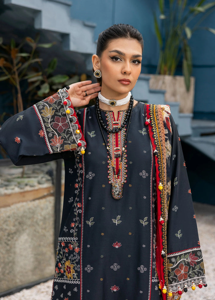 La Elise Women Unstitched Embroidered Lawn 3 Piece Suit 0000410 Amaya - Casual Collection