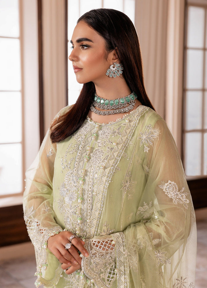 La Elise Women Unstitched Embroidered Khadi Silk 3 Piece Suit 000105 Cara - Casual Collection