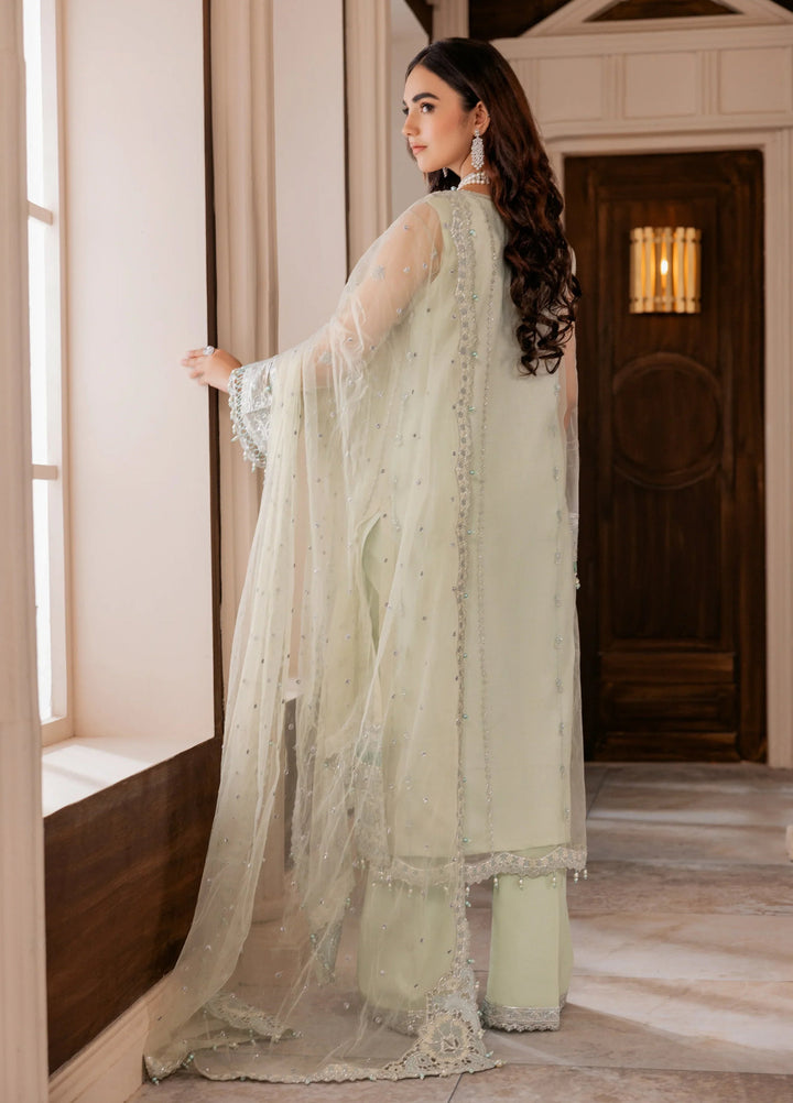 La Elise Women Unstitched Embroidered Net 3 Piece Suit 000106 Claire - Casual Collection