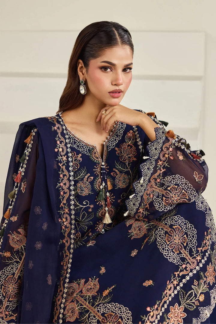 Dhaagay by Alizeh Fashion Unstitched Embroidered Chiffon 3 Piece Suit AF26UCD AF-DHG-5054 Anvah - Festive Collection
