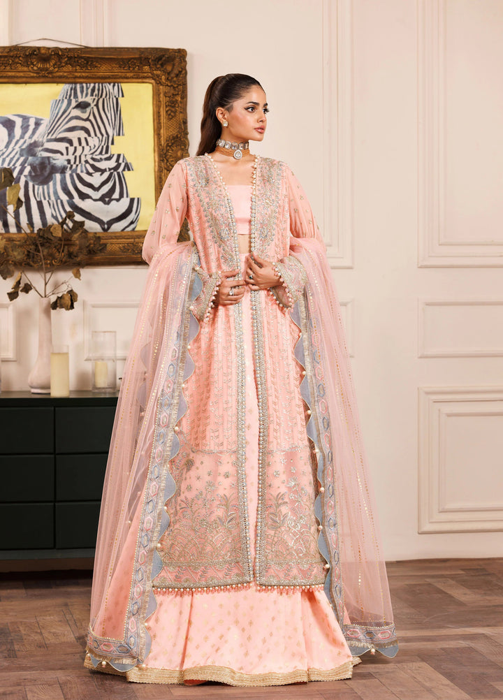 La Elise Women Unstitched Embroidered Chiffon 3 Piece Suit 0001004 Zuri - Wedding Collection