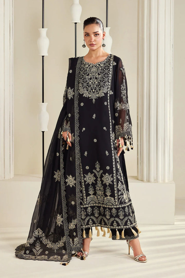 Dhaagay by Alizeh Fashion Unstitched Embroidered Chiffon 3 Piece Suit AF26UCD AF-DHG-5050 Zarly - Festive Collection
