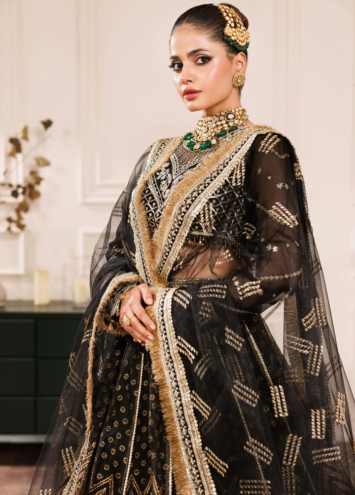 La Elise Women Unstitched Embroidered Chiffon 3 Piece Suit 0001002 Stella - Wedding Collection