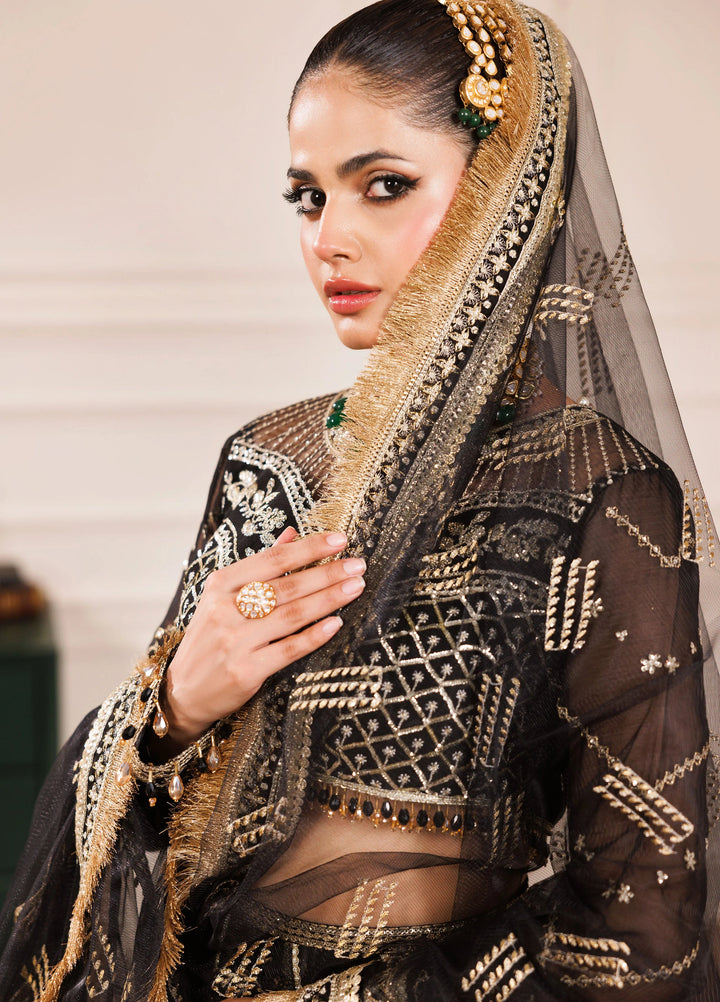 La Elise Women Unstitched Embroidered Chiffon 3 Piece Suit 0001002 Stella - Wedding Collection