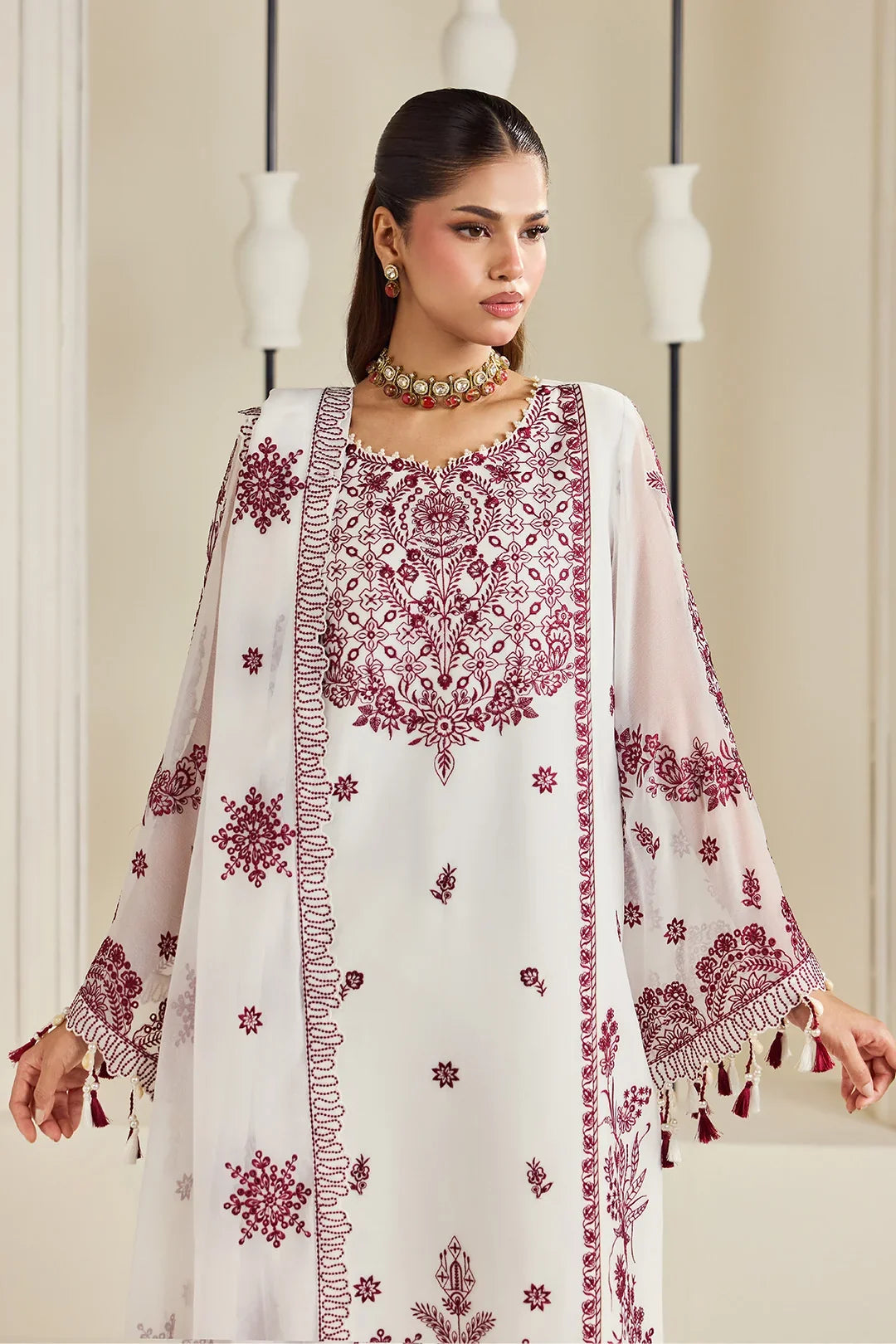 Dhaagay by Alizeh Fashion Unstitched Embroidered Chiffon 3 Piece Suit AF26UCD AF-DHG-5049 Arbella - Festive Collection