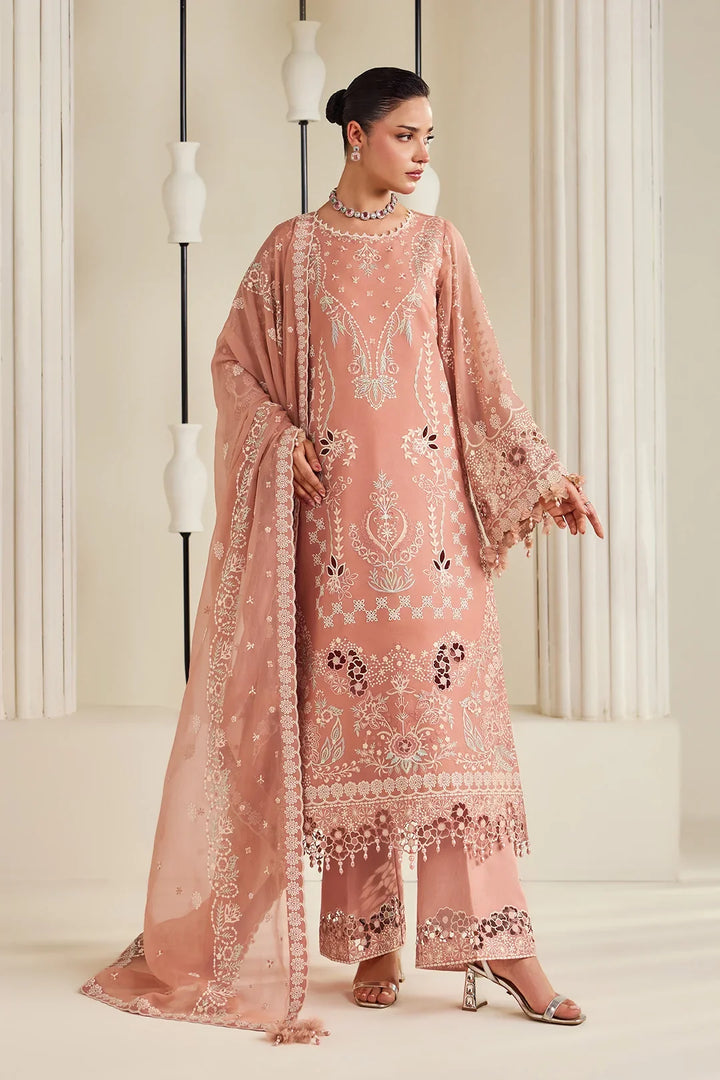 Dhaagay by Alizeh Fashion Unstitched Embroidered Chiffon 3 Piece Suit AF26UCD AF-DHG-5045 Sorah - Festive Collection