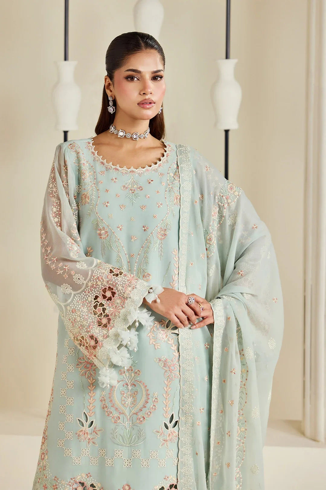 Dhaagay by Alizeh Fashion Unstitched Embroidered Chiffon 3 Piece Suit AF26UCD AF-DHG-5046 Tiyaahe - Festive Collection