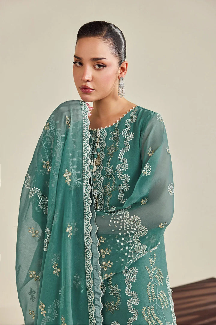 Dhaagay by Alizeh Fashion Unstitched Embroidered Chiffon 3 Piece Suit AF26UCD AF-DHG-5052 Zarqa - Festive Collection