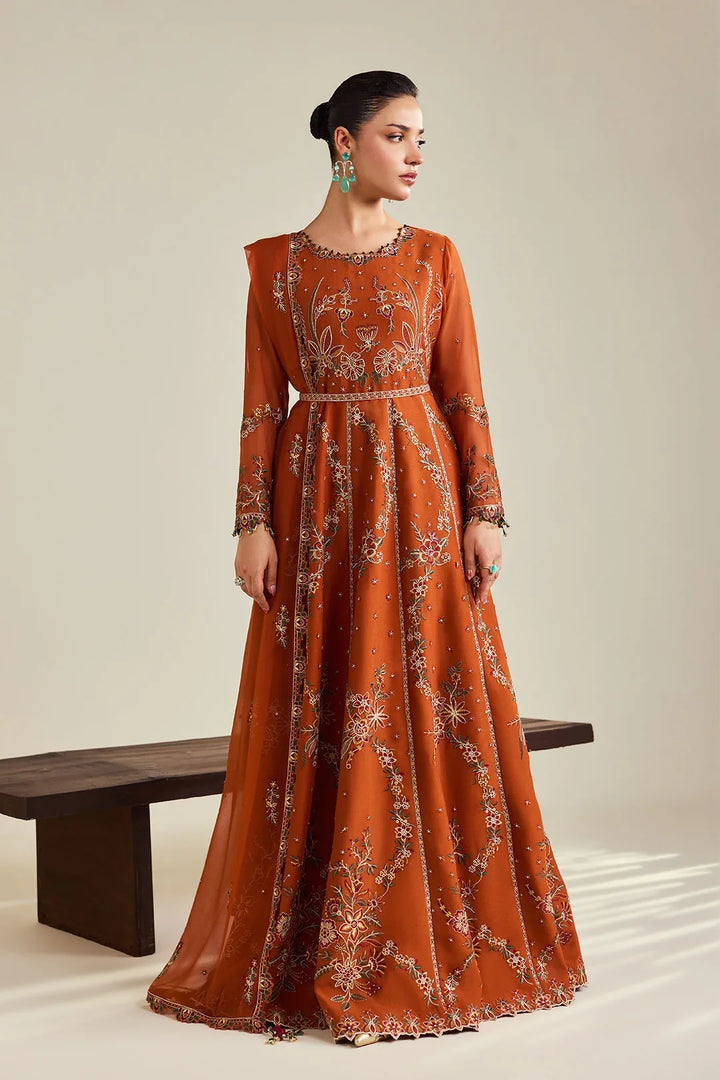 Dhaagay by Alizeh Fashion Unstitched Embroidered Chiffon 3 Piece Suit AF26UCD AF-DHG-5048 Zumar - Festive Collection