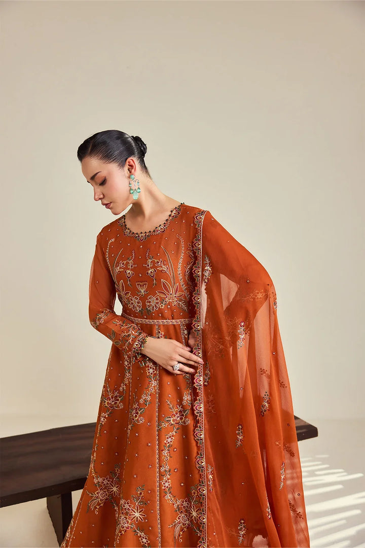 Dhaagay by Alizeh Fashion Unstitched Embroidered Chiffon 3 Piece Suit AF26UCD AF-DHG-5048 Zumar - Festive Collection